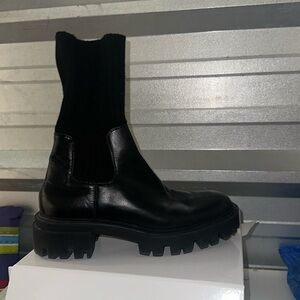 Zara sock boots leather